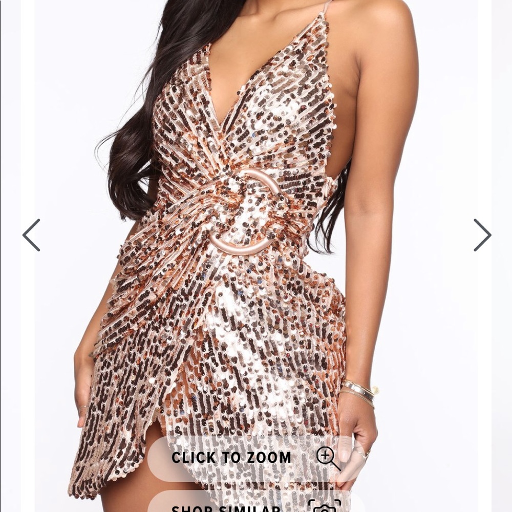 Rose gold dress